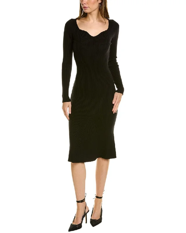 Blowout Sale modern dressSerenette Ribbed Midi Dress
