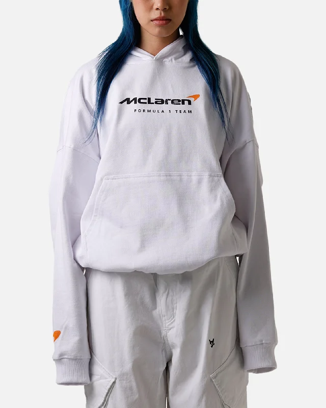 Must-Have Deals classic pullover hoodieCulture Kings X Mclaren 'Las Vegas Grand Prix 2024' Piastri And Norris Hoodie White