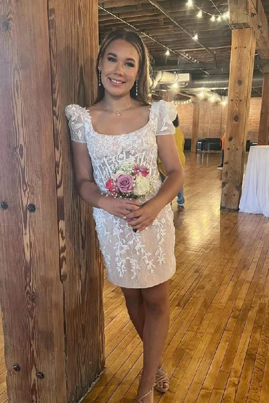Don’t Miss Out floral midi dressShort Sleeves Ivory Lace Tight Short Homecoming Dress Don’t Miss Out floral midi dressShort Sleeves Ivory Lace Tight Short Homecoming Dress