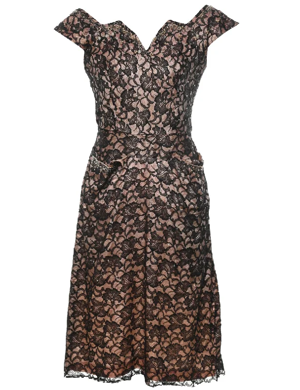 Lowest Prices classic bomber jacketBlack & Rose Floral Lace 1960s Evening Jacket - M Lowest Prices classic bomber jacketBlack & Rose Floral Lace 1960s Evening Jacket - M