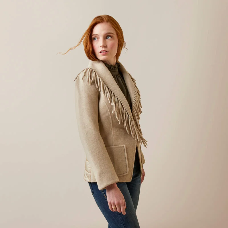 Bargain Prices wool-blend coatWomen's Ariat Sausalito Coat - Oatmeal