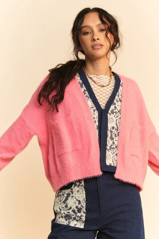 TIME-Limited Offer luxe gym hoodieDavi & Dani Open Front Drop Shoulder Cardigan