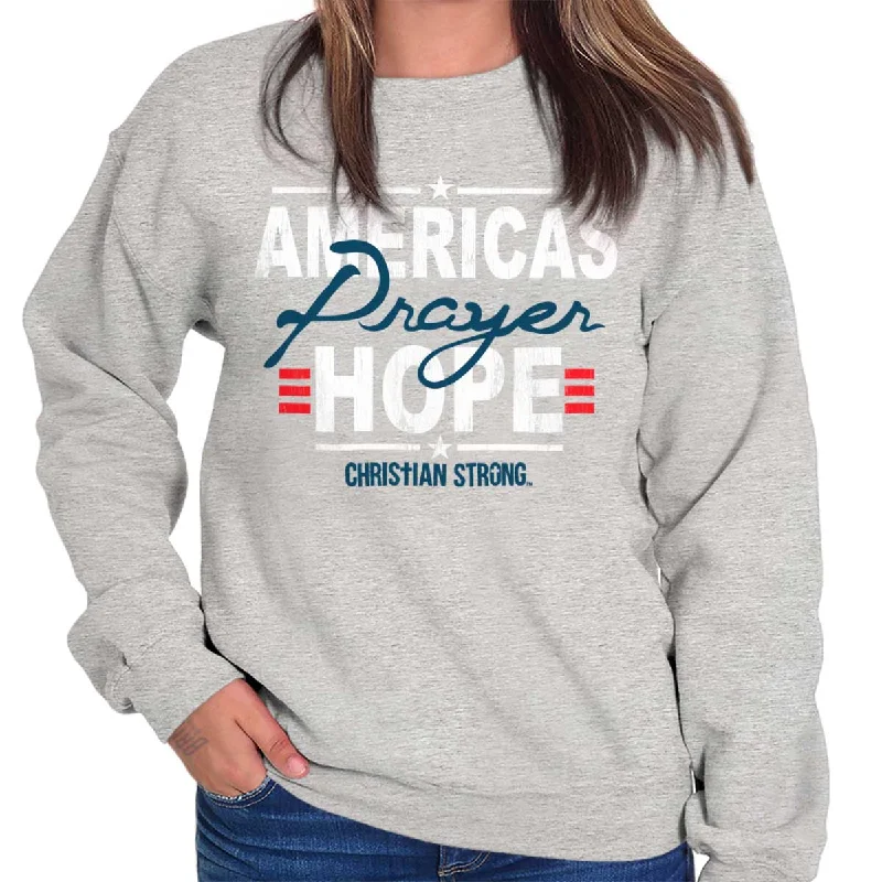 Lowest Prices loose fit athletic hoodieAmerica's Hope Crewneck Sweatshirt