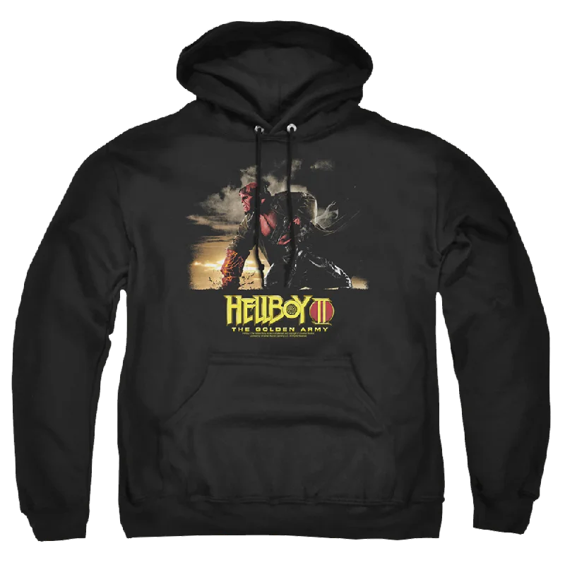 Super Deal versatile hoodieHellboy 2 The Golden Army Poster Art - Pullover Hoodie