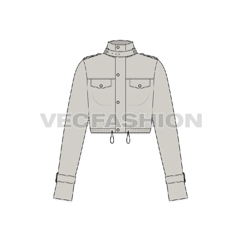 Markdown Madness slim fit coatWomen Crop Jacket