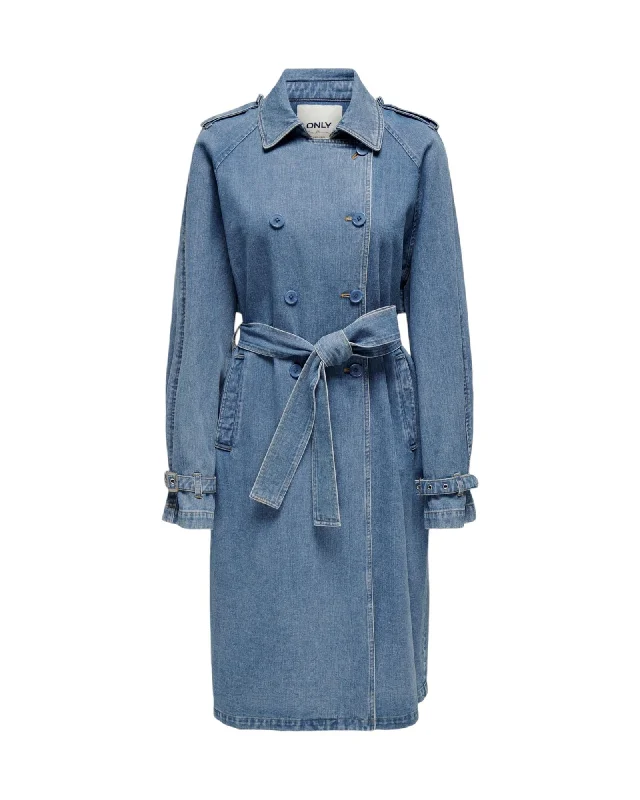 Don't Wait breathable jacketOnly  Denim Trench Coat for Women