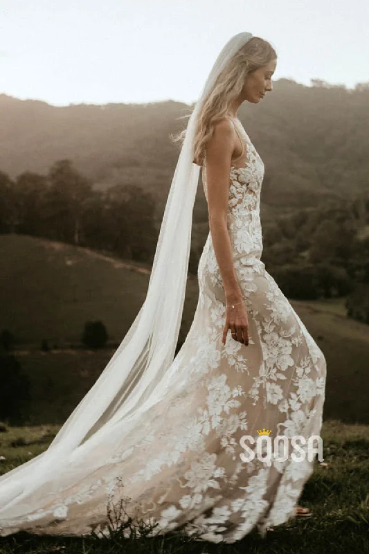 Exclusive Deal oversized dressAttractive V-neck Exquisite Lace Wedding Dress Bridal Gown QW2464 Exclusive Deal oversized dressAttractive V-neck Exquisite Lace Wedding Dress Bridal Gown QW2464
