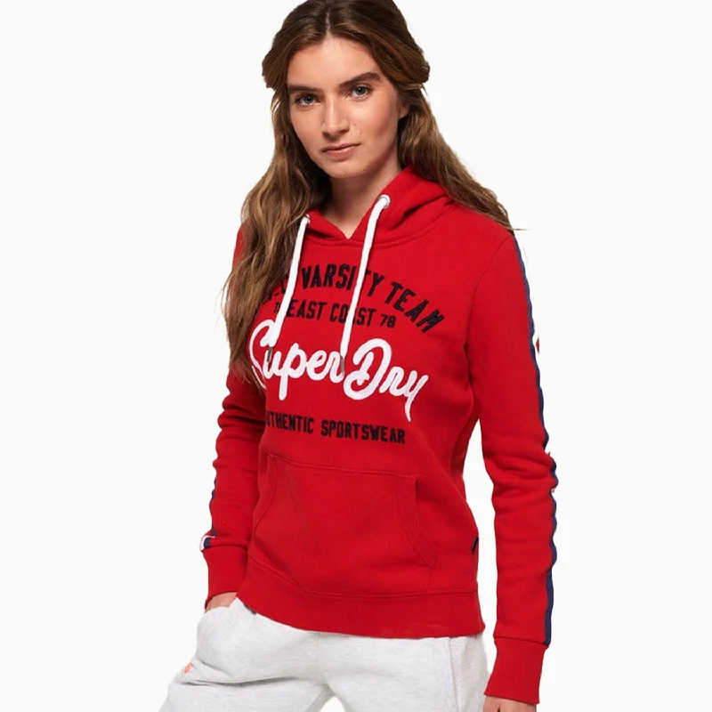 Clearance Items classic hoodieWomen's NYC Varsity Embroidery Entry Hoodie