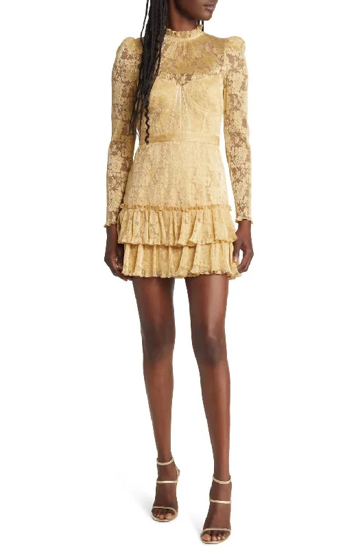 Deal Mania relaxed fit dressAdria Dress In Gold