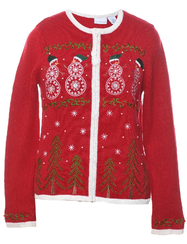 Crazy Deals soft shell coatSnowman Christmas Cardigan - S