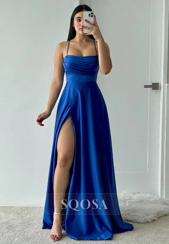 Seasonal Sale pleated maxi dressTube Top Spaghetti Straps Satin A-Line Prom Dress Sleeveless Pleated Formal Party Gowns Seasonal Sale pleated maxi dressTube Top Spaghetti Straps Satin A-Line Prom Dress Sleeveless Pleated Formal Party Gowns