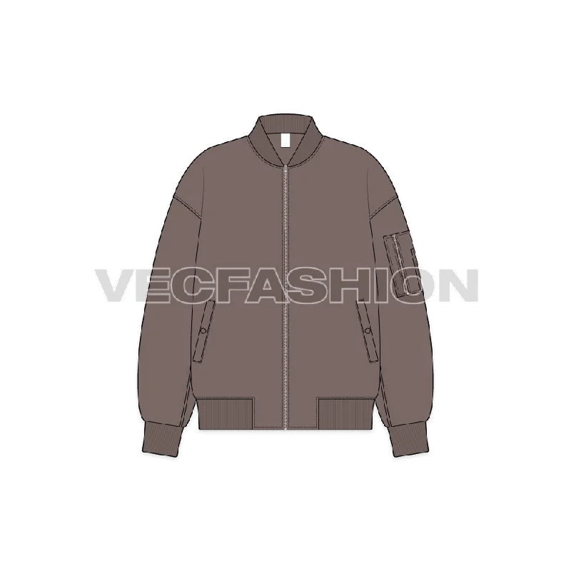 Savings Event wool coatWomen Oversized Bomber Jacket