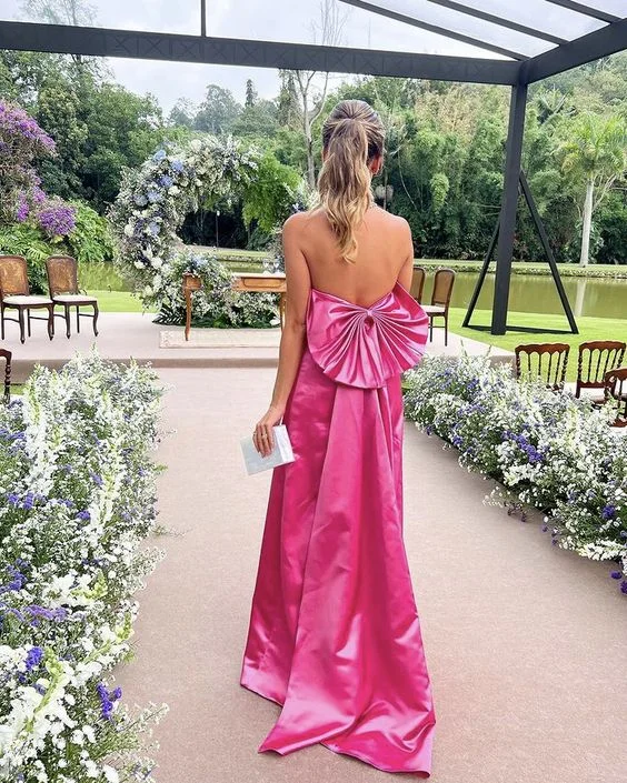 Price Break backless dressCharming Backless Satin Long Prom Dress Y2766