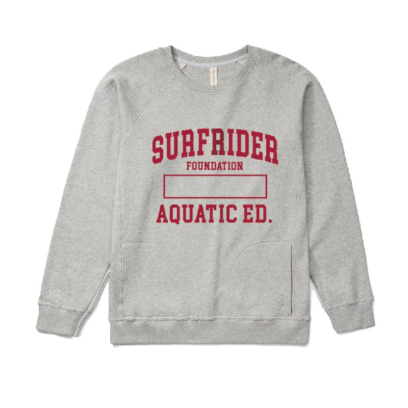 Great Deals cool workout sweatshirtAquatic Ed. Pocket Crew Sweater