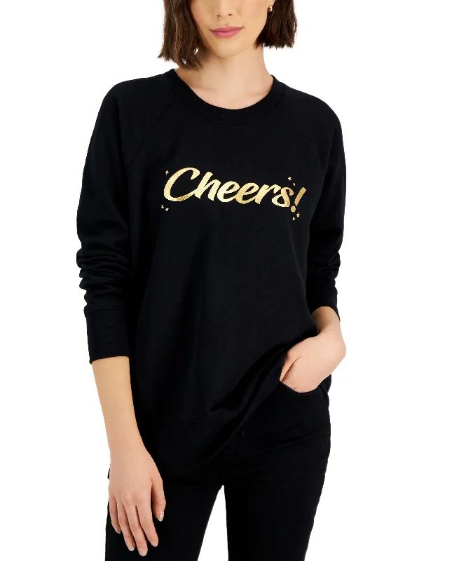 Final Clearance bold hoodie with logofashionable fitness sweatshirtWomen's Foiled Graphic-Print Holiday Sweatshirt Final Clearance bold hoodie with logofashionable fitness sweatshirtWomen's Foiled Graphic-Print Holiday Sweatshirt