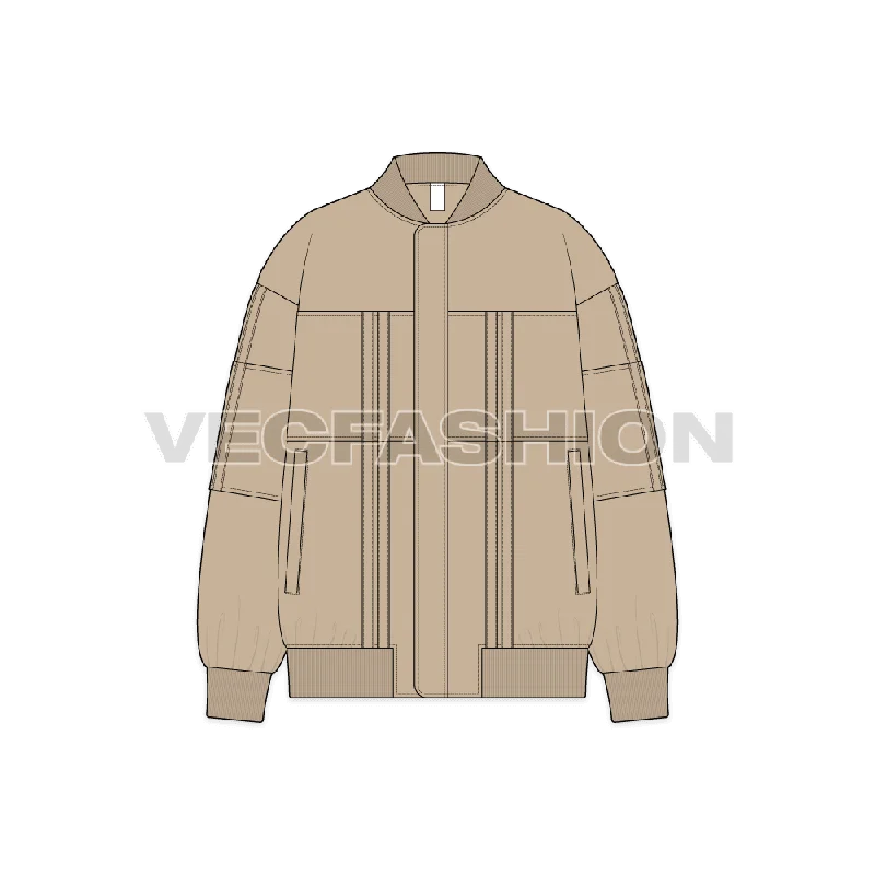 Deal Explosion fitted coatWomens Oversized Jacket Flat Sketch