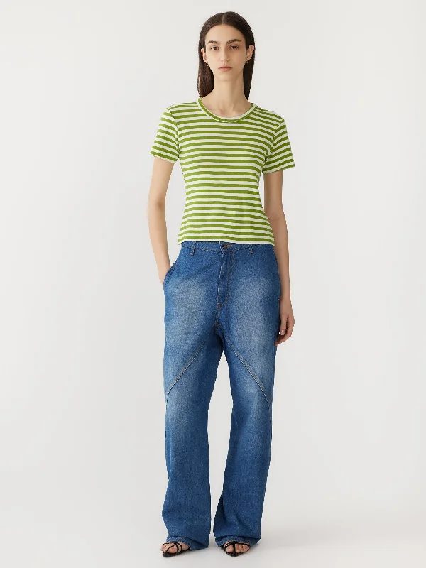 Lowest Price trendy gym wear hoodieStripe Slim Rib Baby T.Shirt