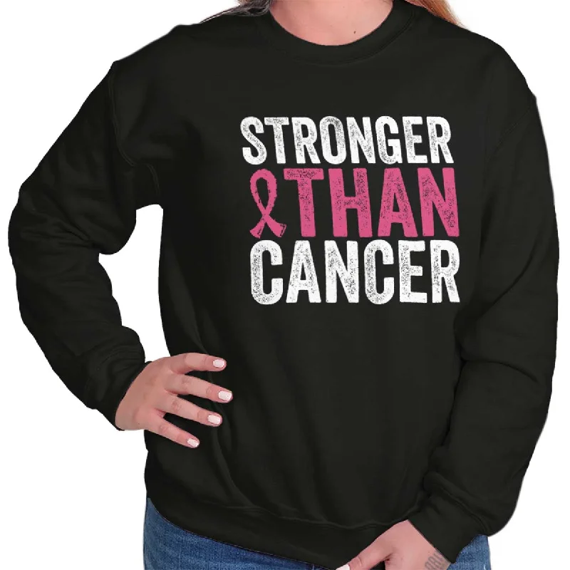 Special Savings sleek workout sweatshirtStronger Than Cancer Crewneck Sweatshirt