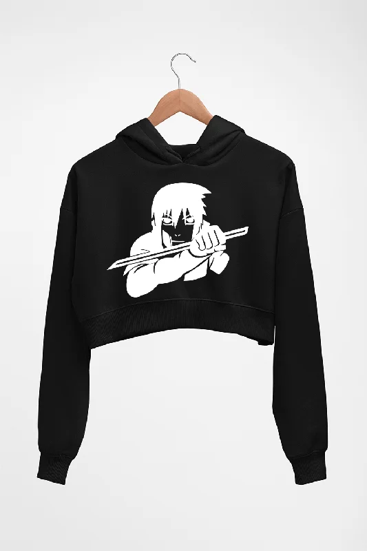 Closeout stylish pullover sweatshirtSasuke Uchiha Crop HOODIE FOR WOMEN