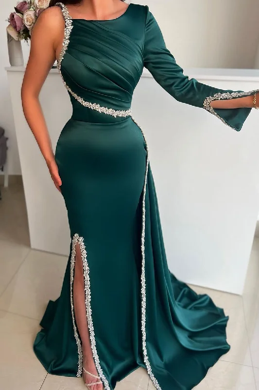 Big Savings pleated maxi dressUnique Scoop Beads Long Sleeves Mermaid Formal Evening Dress with Slit QP1013 Big Savings pleated maxi dressUnique Scoop Beads Long Sleeves Mermaid Formal Evening Dress with Slit QP1013