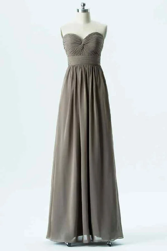 Mega Deal chic wrap dressSilver A-line Strapless Twist Knot Chiffon Long Bridesmaid Dress Mega Deal chic wrap dressSilver A-line Strapless Twist Knot Chiffon Long Bridesmaid Dress