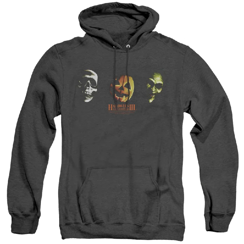 Holiday Sale sporty hoodieHalloween 3 Three Masks - Heather Pullover Hoodie