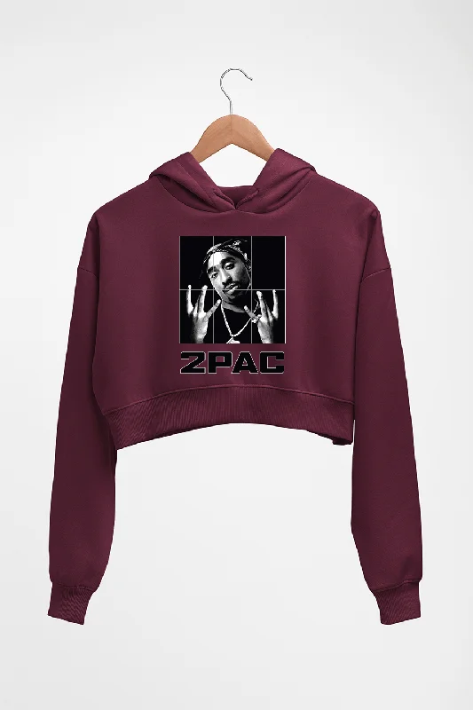 YEAR-End Clearance zip-up hooded sweatshirtTupac 2Pac Crop HOODIE FOR WOMEN