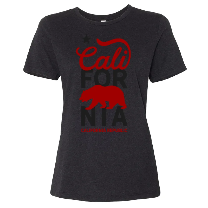 Markdown Madness pullover workout hoodieCali For Nia Women's Relaxed Jersey Tee