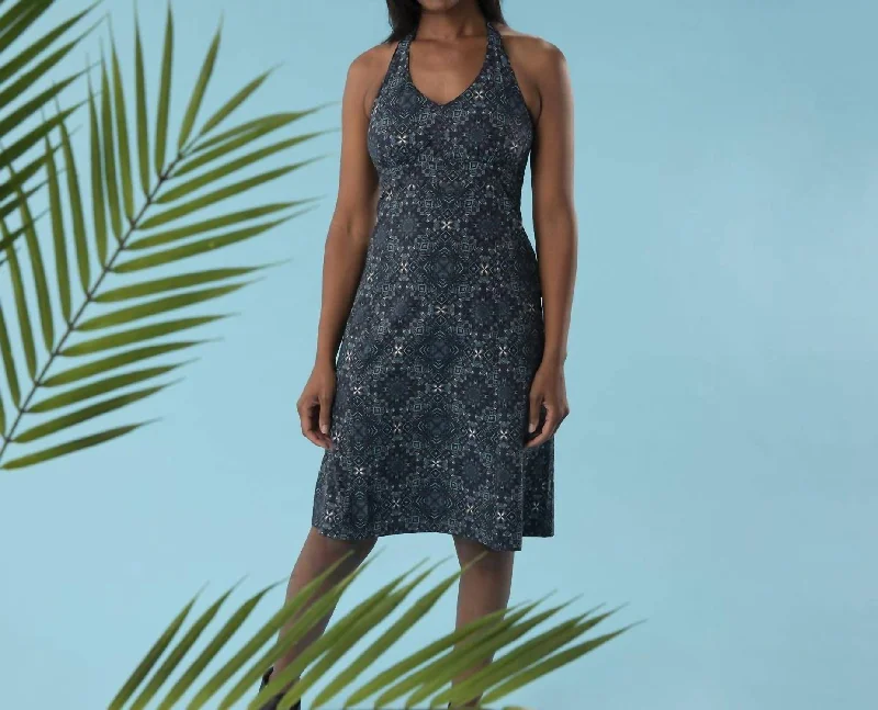 Loyalty Reward sophisticated dressMarina Travel Dress In Indigo Four Corners