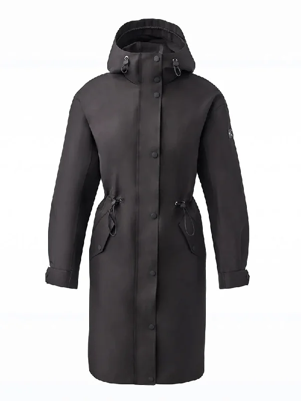 Stock Up and Save sleek trench coatBREER Long 2-in-1 Rain Parka with Removable Liner Black