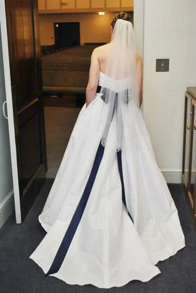 Weekend Flash Sale David's Bridal Strapless Tafetta Ball Gown