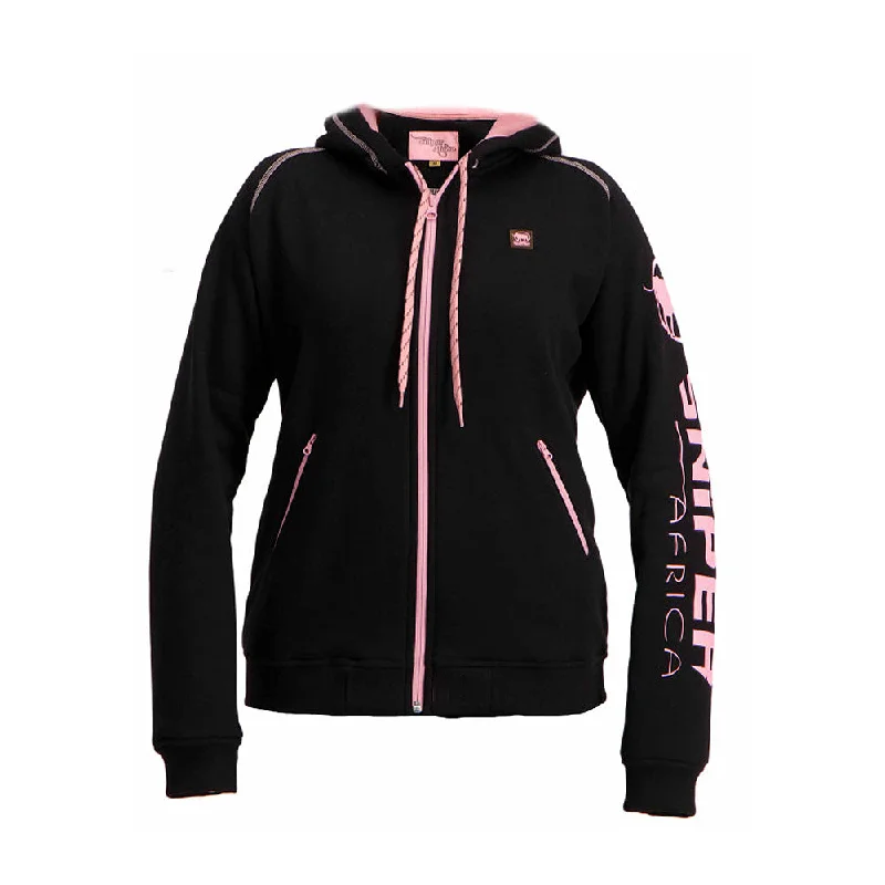 Big Discounts fashion casual hoodieSniper Ladies Reactor Hoodie Black/Pink
