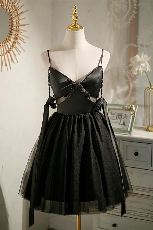 While Supplies Last statement dressBlack Beaded Cut-Out Bow Tie Straps Homecoming Dress While Supplies Last statement dressBlack Beaded Cut-Out Bow Tie Straps Homecoming Dress