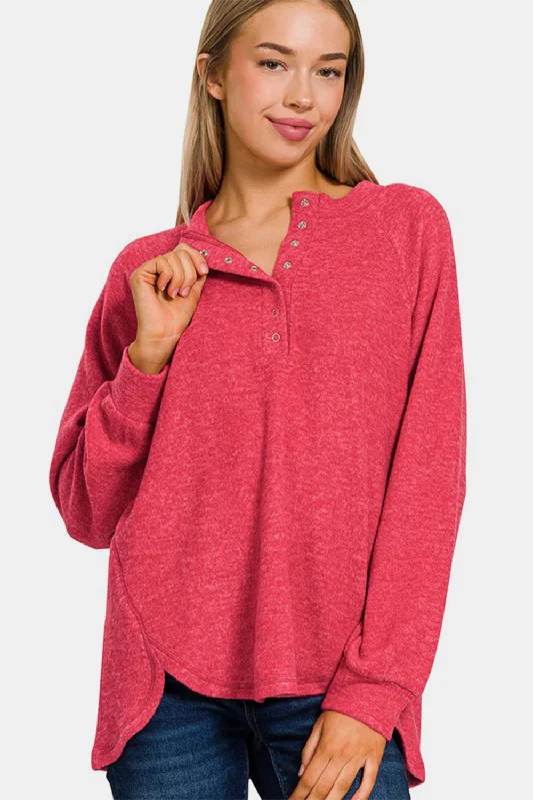 Online Only zip-up gym hoodieZenana Full Size Brushed Melange Hacci High-Low Sweater Online Only zip-up gym hoodieZenana Full Size Brushed Melange Hacci High-Low Sweater
