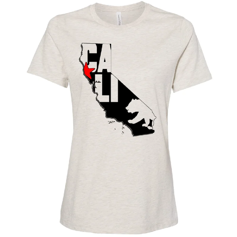 Great Deals modern athletic hoodieCali Map Silhouette Outline Women's Relaxed Jersey Tee Great Deals modern athletic hoodieCali Map Silhouette Outline Women's Relaxed Jersey Tee