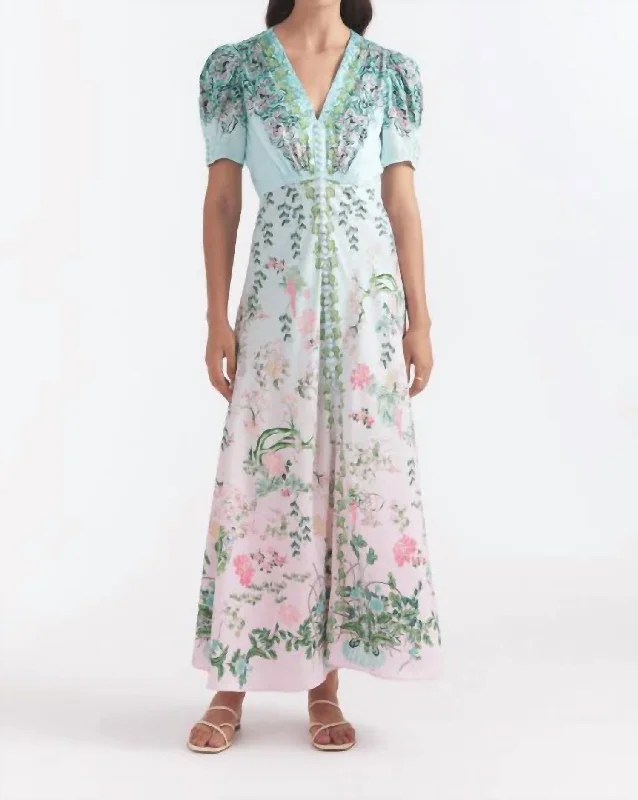 Low Prices casual midi dressLea Long Dress In Willow Garden