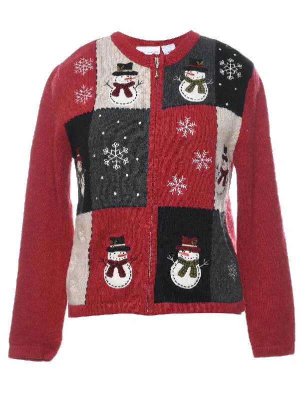 Can't Miss long-sleeve coatSnowman Christmas Cardigan - S