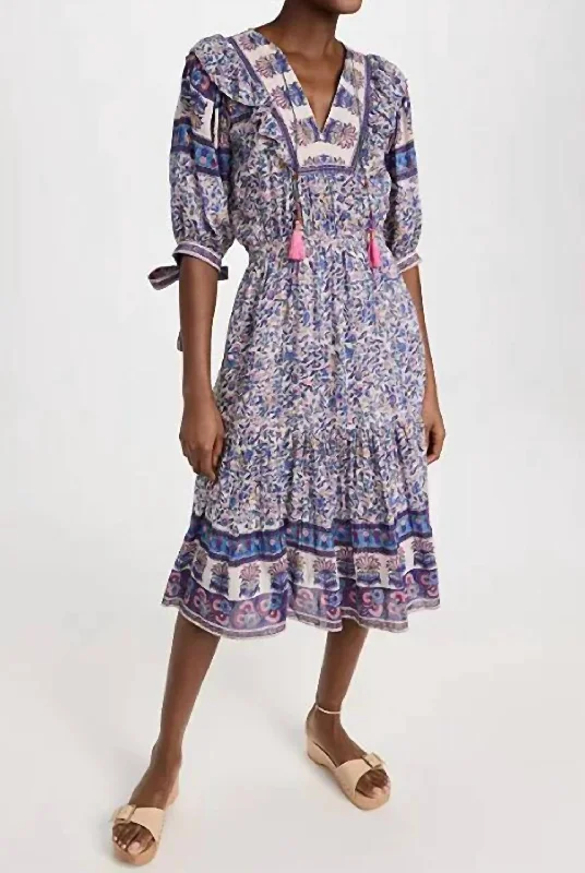 Exclusive Deal satin midi dressLyla Midi Dress In Purple Floral