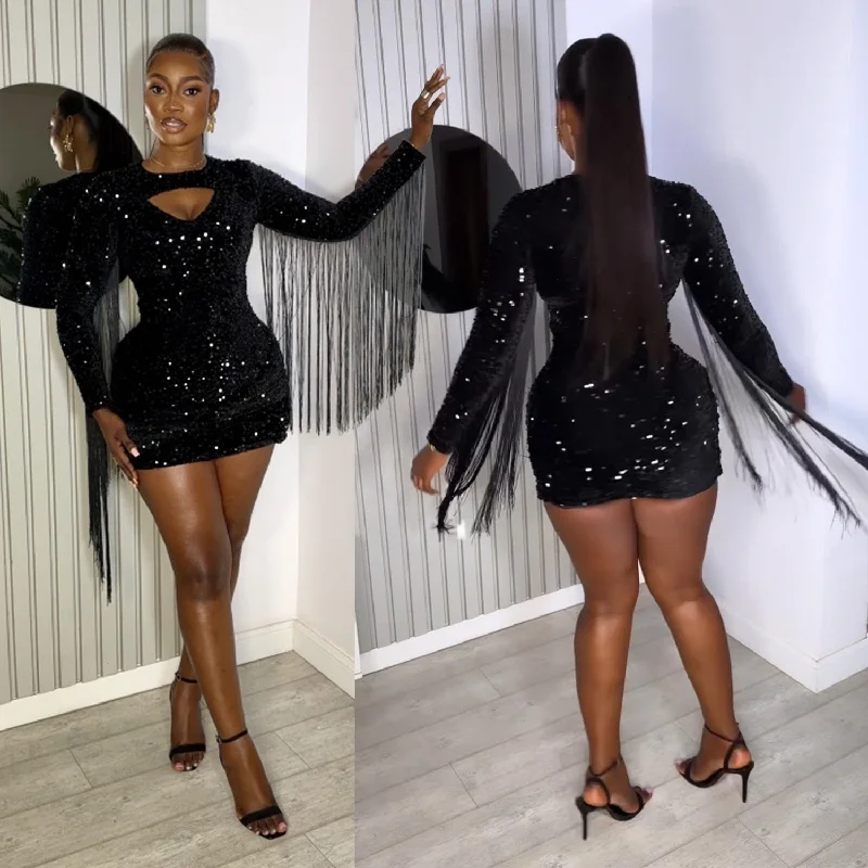 New Deals fitted coatSequin Mini Black Dress Sexy Club Wear Party Bodycon Fashion Evening Dresses Women Winter Clothes Elegant Luxury Fringe Dresses New Deals fitted coatSequin Mini Black Dress Sexy Club Wear Party Bodycon Fashion Evening Dresses Women Winter Clothes Elegant Luxury Fringe Dresses