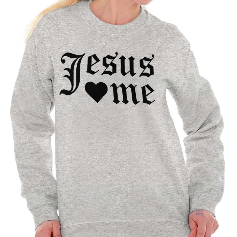 Get It Before It’s Gone pullover workout hoodieJesus Loves Me Crewneck Sweatshirt