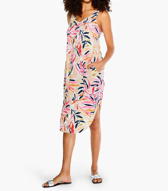 Massive Deals wool dressSunrise Floral Tank Dress in Pink Multi