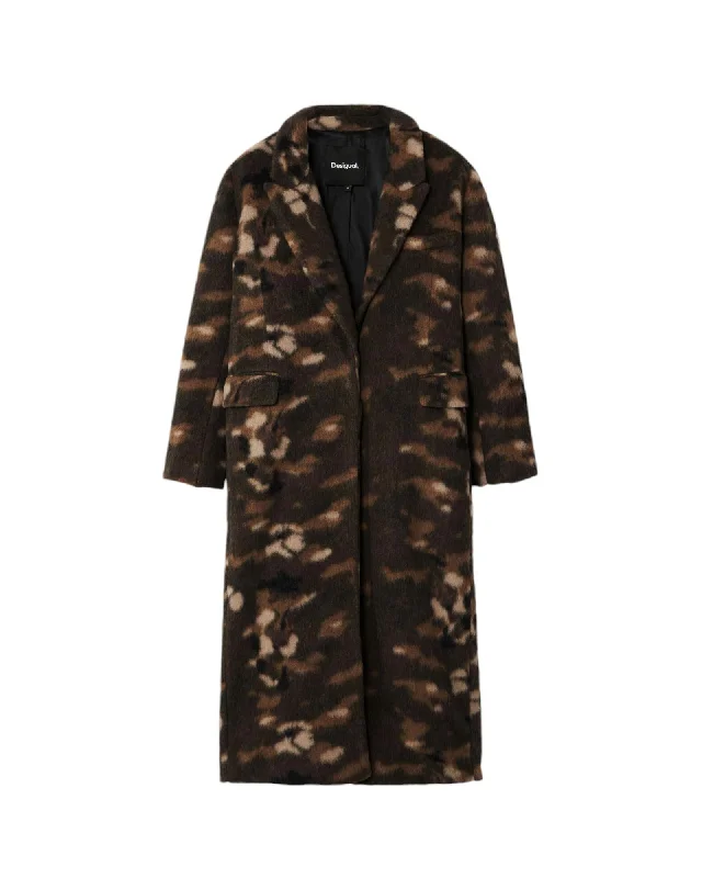 Today’s Deal stylish lightweight coatDesigual  Women's Camouflage Wool Coat