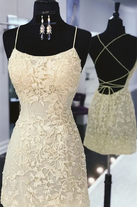 Flash Deals elegant maxi dressOpen Back Spaghetti Straps Sheath Lace Short Homecoming Dresses Flash Deals elegant maxi dressOpen Back Spaghetti Straps Sheath Lace Short Homecoming Dresses