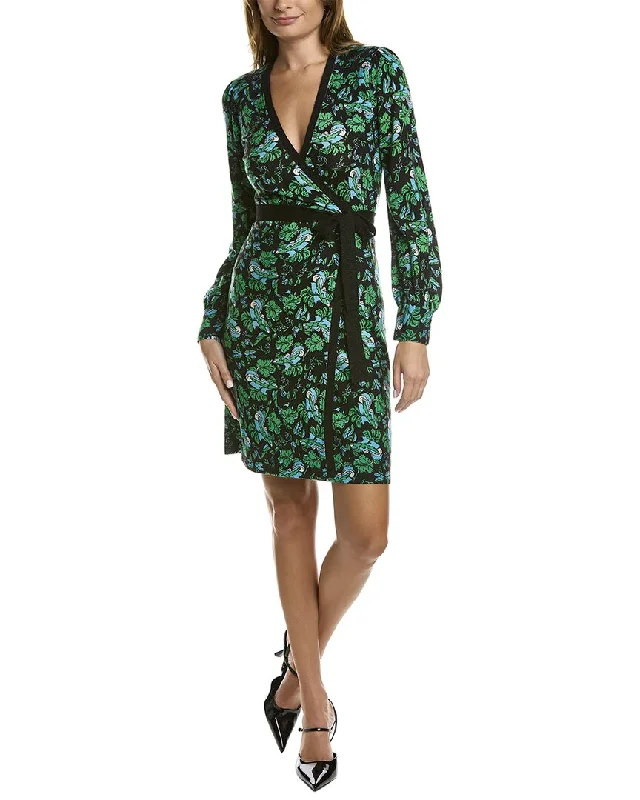 Weekend Deal denim dressDiane von Furstenberg New Luella Wool Wrap Dress