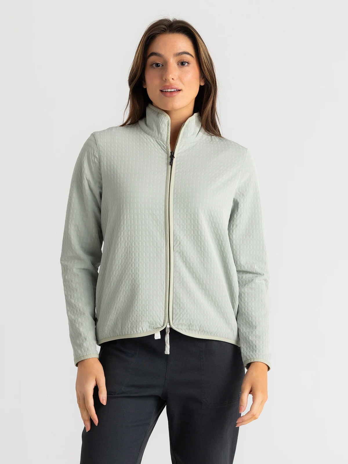 Crazy Deals fashion-forward coatWomen's Gridback Fleece Jacket - Desert Sage