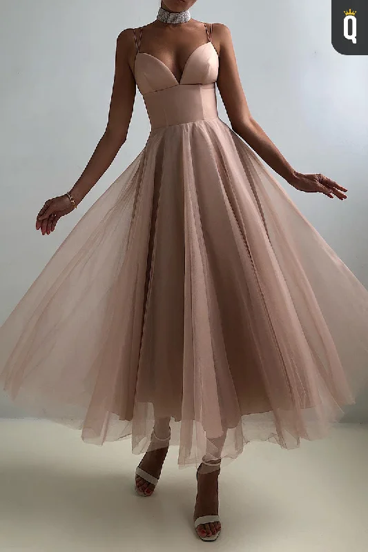 Discount Mania textured dressSpaghetti Straps V-Neck Simple Formal Evening Dress QP2935 Discount Mania textured dressSpaghetti Straps V-Neck Simple Formal Evening Dress QP2935