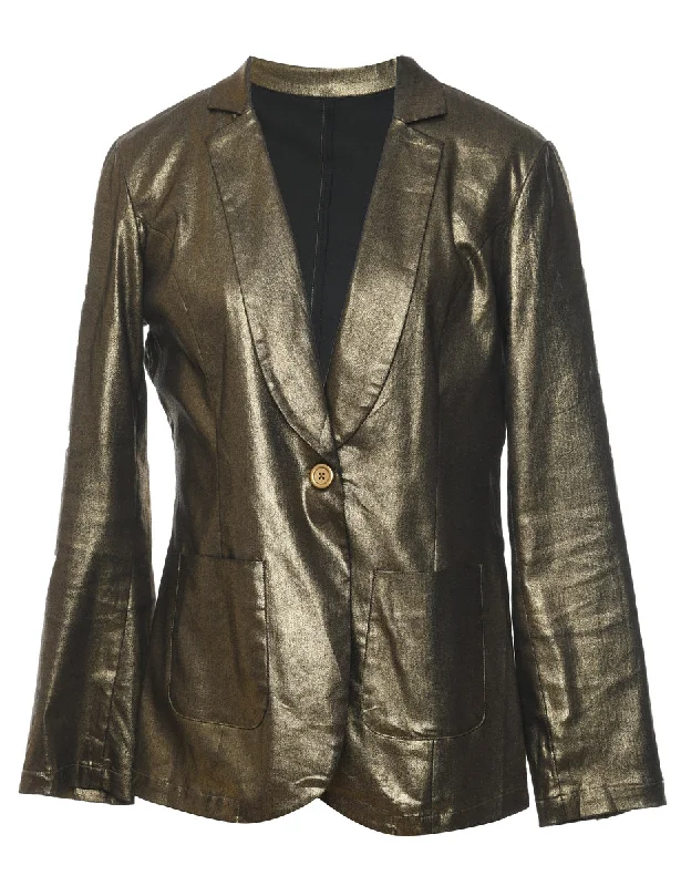 Super Savings contemporary coatClassic Gold Blazer - M