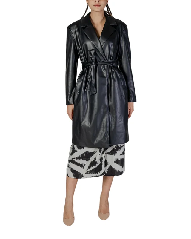 Reduced Prices modern outerwearOnly Low-Cut V-Neck Long Sleeve Coat