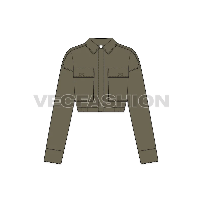 Price Smash puffer jacketWomens Cropped Jacket