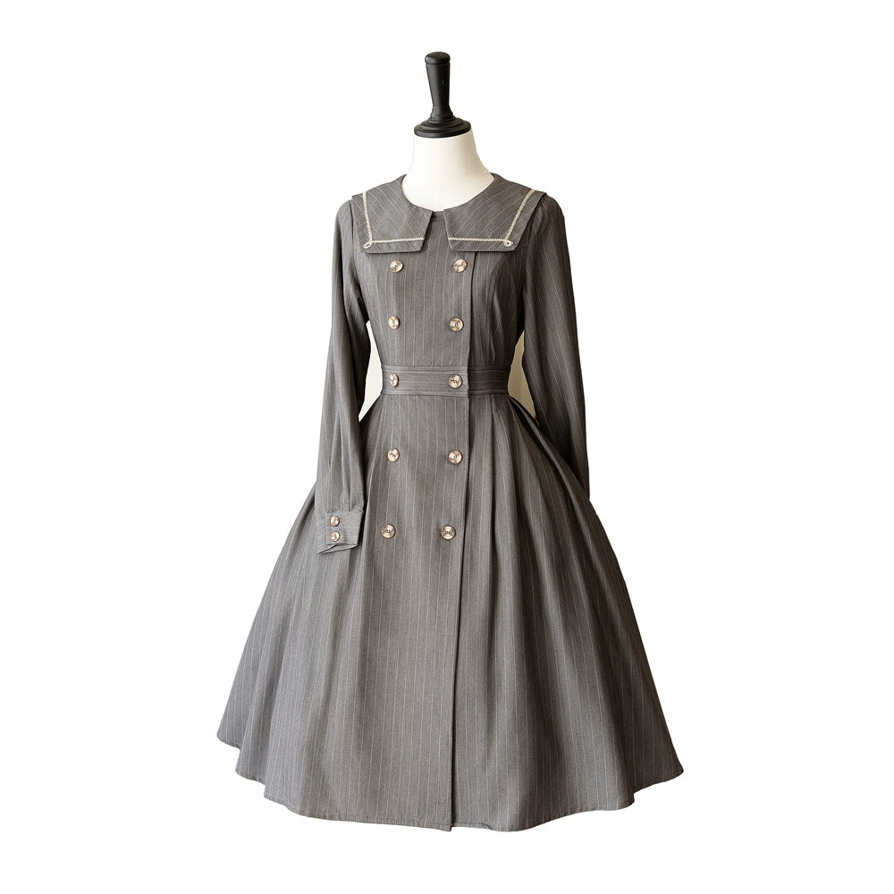 Limited Time Offer vintage-inspired dressForest Wardrobe~Classic Lolita OP Autumn Lolita Antique Dress With Stripe